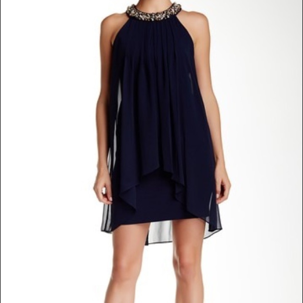 Vince Camuto Bead Embellished Dress